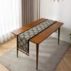 Table Runner Acropolis Hitam – Lifestyle – Maiika Table runner Acropolis hitam digunakan sebagai dekorasi meja - Maiika