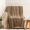 Throw Blanket Allyssa Cokelat 130x170 cm – Lifestyle – Maiika Selimut Allyssa warna cokelat 130x170 cm digunakan sebagai throw blanket di sofa