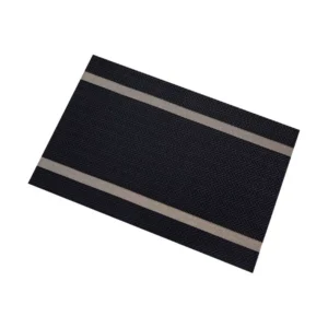 Placemat Atque G warna hitam 30x45 cm untuk dekorasi meja makan