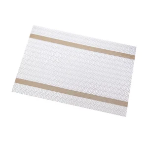 Placemat Atque G warna putih 30x45 cm untuk dekorasi meja makan