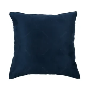 Sarung bantal Plan Suede warna navy 45x45 cm dengan desain polos