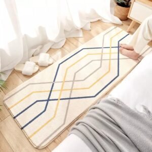 Keset Royal Abstractum 2 warna-warni 40x120 CM dengan motif geometris