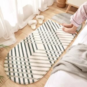 Keset Royal Abstractum 3 warna-warni 40x120 CM dengan motif geometris
