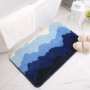 Keset Royal Mat C warna biru 40x60 cm dengan motif dekoratif