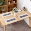 Table Runner Visby 1 Krem – Lifestyle – Maiika Table runner Visby 1 warna krem digunakan sebagai dekorasi meja makan - Maiika