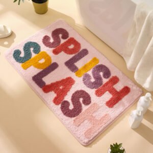 Keset Words A Splish Splash warna-warni ukuran 40x60 CM