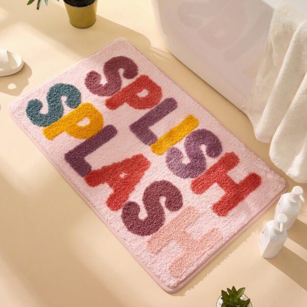 Keset Words A Splish Splash warna-warni ukuran 40x60 CM