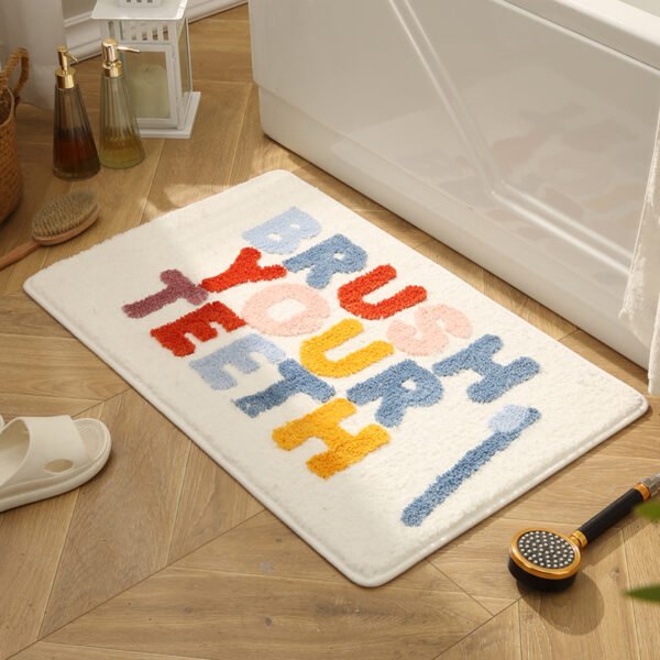 Keset Words C Brush Your Teeth warna-warni ukuran 40x60 CMWords C - Maiika