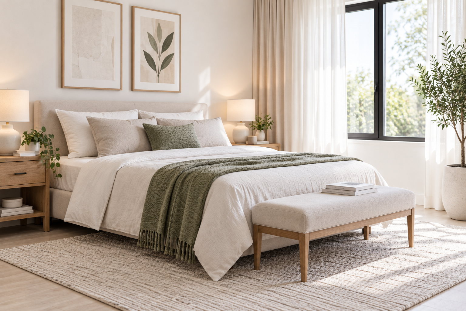 Inspirasi kamar tidur nyaman dengan dekorasi minimalis