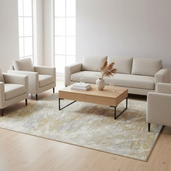 Karpet Bella A.15 Krem - Lifestyle Maiika Karpet Bella A.15 Krem di ruang tamu Maiika