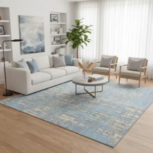 Karpet Bella A.16 Biru di ruang tamu Maiika