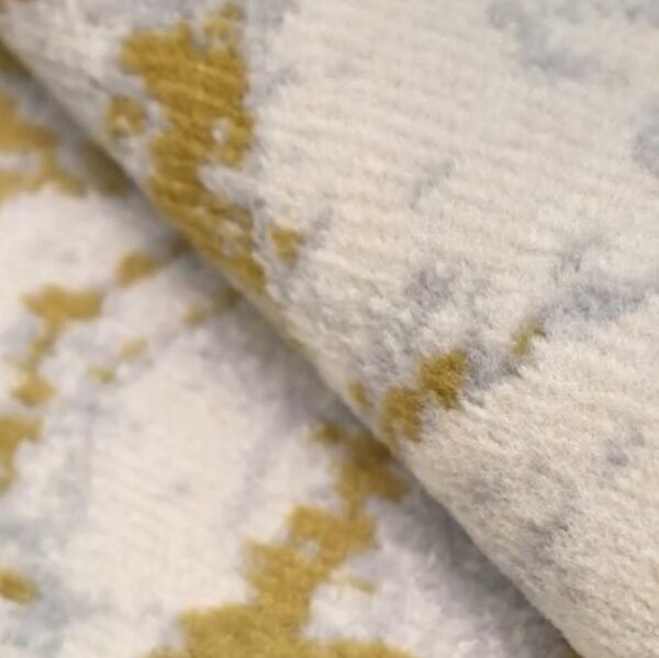 Detail Tekstur Karpet Bella Biru Krem Maiika Detail tekstur permukaan Karpet Bella Biru Krem Maiika
