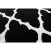 Detail motif Karpet Fence Hitam Maiika