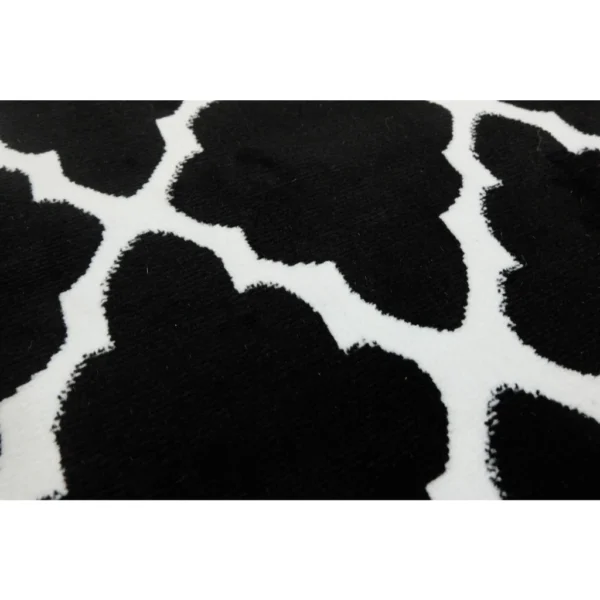 Detail motif Karpet Fence Hitam Maiika