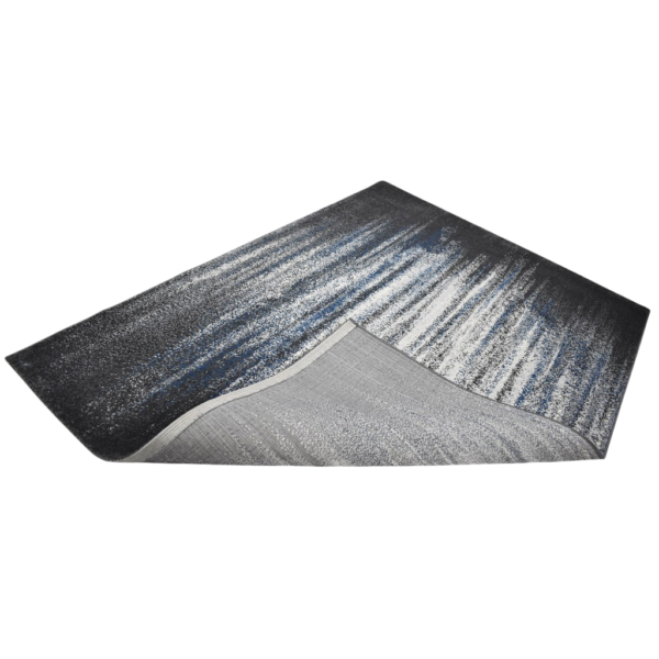 Karpet Furano warna biru Maiika tampak samping