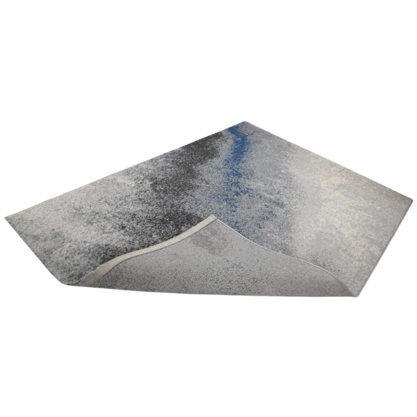 Karpet Kamakura warna biru Maiika tampak samping