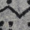 Detail tekstur Karpet Kisa warna abu-abu Maiika