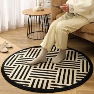 Karpet Mika 3 Warna-warni Dia 80 CM Maiika
