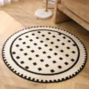 Karpet Mika 4 Warna-warni Dia 80 CM tampak penuh