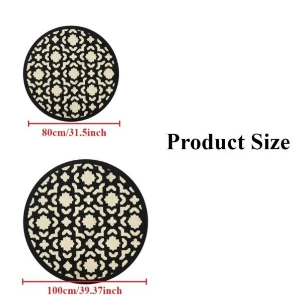 Detail ukuran Karpet Mika Series 1–5 Dia 80 CM Maiika