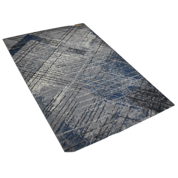 Karpet Otaru warna biru Maiika motif abstrak