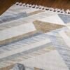 Detail motif Karpet Tamaa 3 Krem dari Maiika
