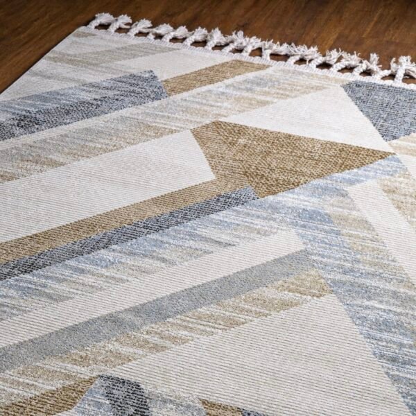 Detail motif Karpet Tamaa 3 Krem dari Maiika