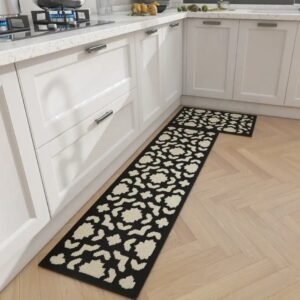 Mika 1 Warna-warni Keset 45x70 CM motif hitam krem Maiika
