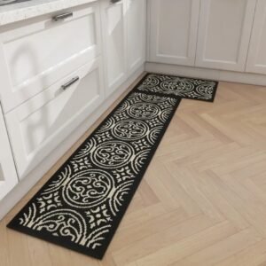 Mika 2 Warna-warni Keset 45x70 CM motif hitam krem Maiika